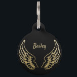 PERSONALISED ANGEL WINGS PET TAG<br><div class="desc">Add a splash of love with this bright and attractive angel wings graphic. 

Name on front and address (on rear),  can be changed to suit.</div>