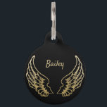 PERSONALISED ANGEL WINGS PET TAG<br><div class="desc">Add a splash of love with this bright and attractive angel wings graphic. 

Name on front and address (on rear),  can be changed to suit.</div>