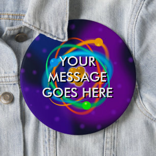 Personalised Atomic Structure Spots Button