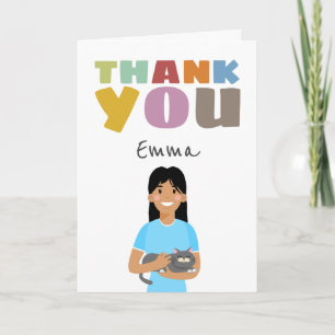 Personalised Avatar Thank You Card