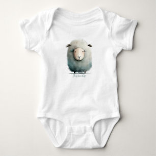 Personalised Baby sheep bodysuit