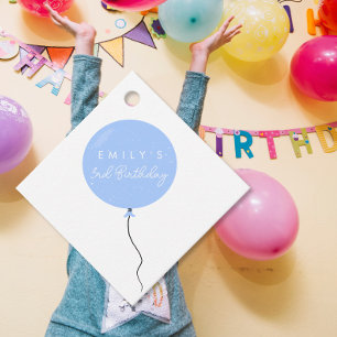Personalised Balloon Party birthday christening Favor Tags