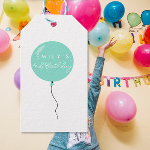 Personalised Balloon Party birthday christening  Gift Tags