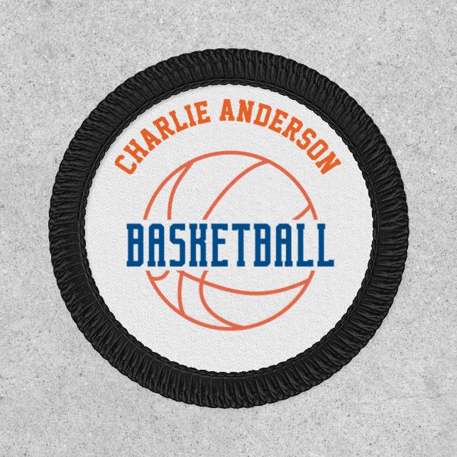 Personalised BASKETBALL Club Team Player Badge (Front)