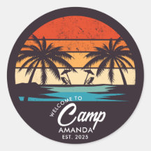 Personalised Beach Camp Bachelorette Party Custom