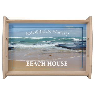 Personalised Beach House Serving Tray