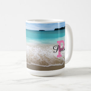 Personalised Beach Theme Coffee Mug