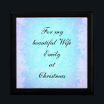 Personalised Beautiful Wife at Christmas Gift Box<br><div class="desc">Personalised Beautiful snow scene gift box with message,  For my Beautiful Wife at Christmas.</div>