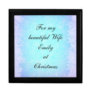 Personalised Beautiful Wife at Christmas Gift Box