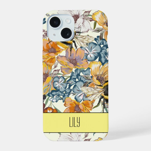 Personalised Bee Harmony Iphone Case (Back)