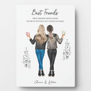 Personalised Best Friend Print, Xmas Gift  Plaque