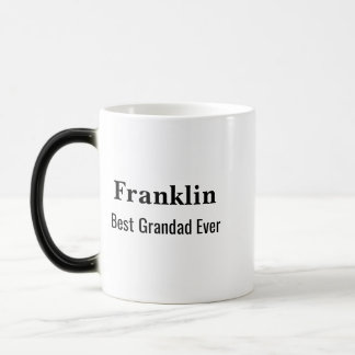 Personalised Best Grandad Ever Monogrammed Color Morph Mug