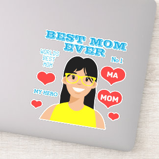 Personalised Best Mom Ever Sticker
