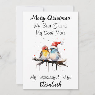 Personalised Best Wife Ever Christmas Card
