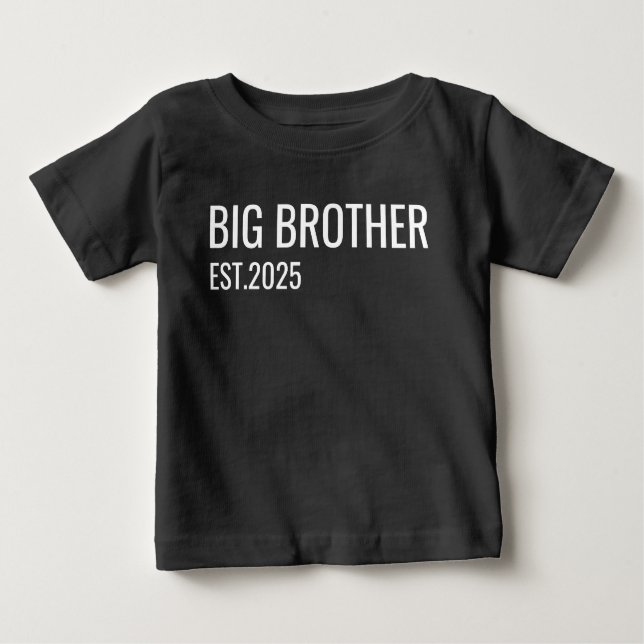 Personalised Big Brother T-shirt, Brother Announce Baby T-Shirt (Front)