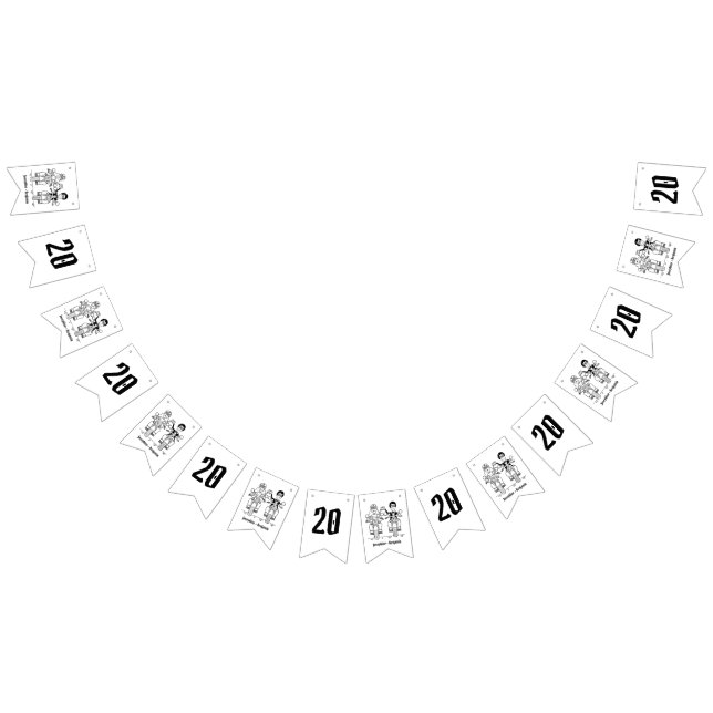 Personalised Biker Couple Wedding Anniversary Bunting Flags (All)