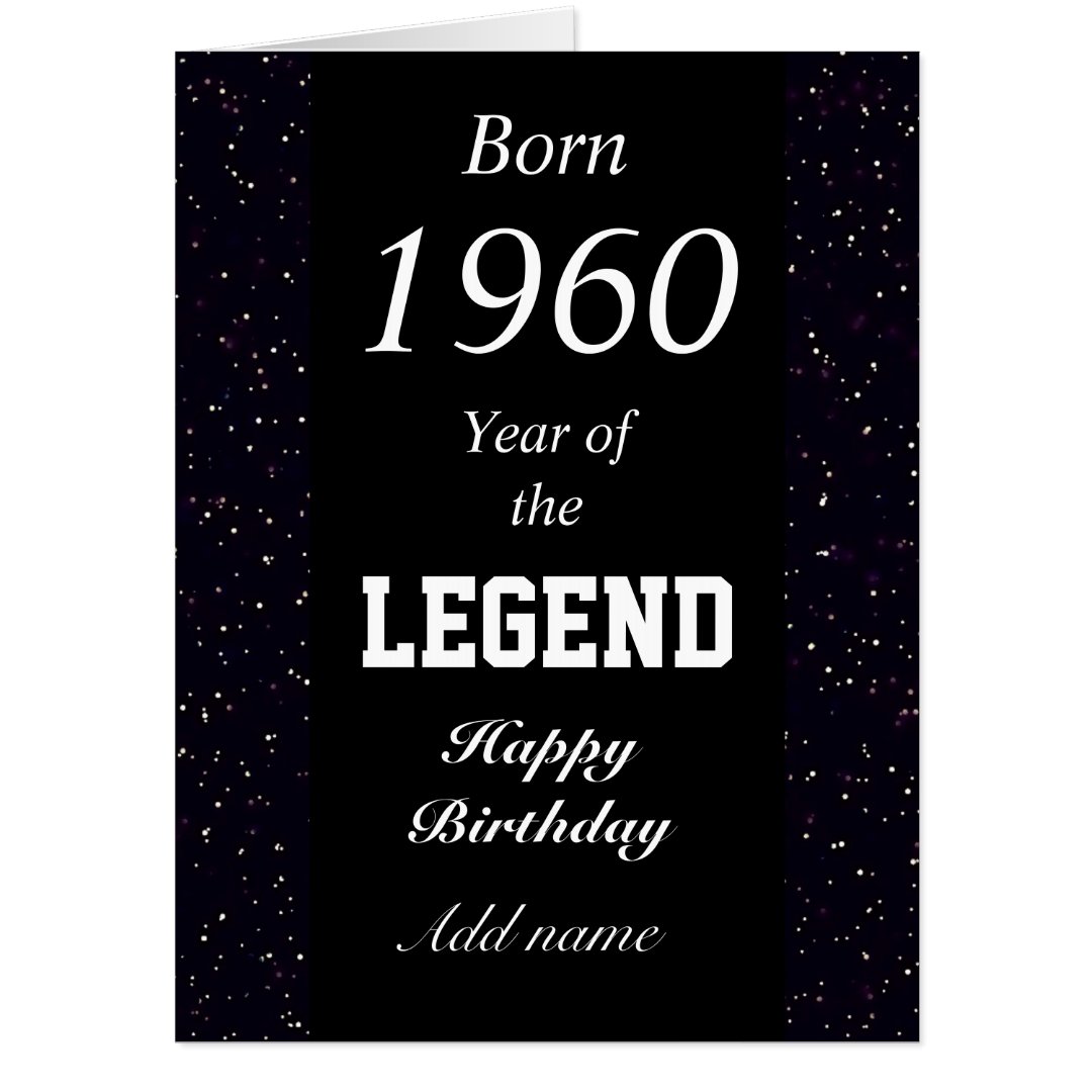 Personalised Birth Year Birthday Card Zazzle 1340