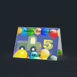 Personalised Birthday Card For 5 Year Old Boy<br><div class="desc">Custom personalised birthday card for 5 year old son,  nephew or grandson. Add your own pictures and words to create a unique greeting card.</div>