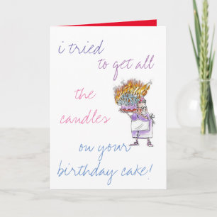 Personalised Birthday Card - Many Candles