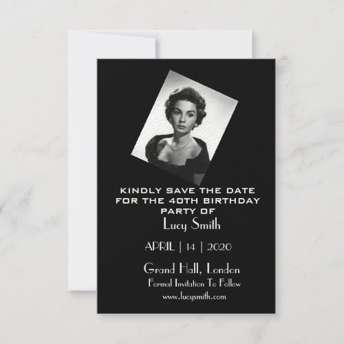 Personalised Birthday Party Save the Date Cards