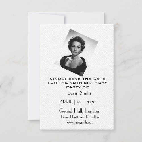 Personalised Birthday Party Save the Date Cards