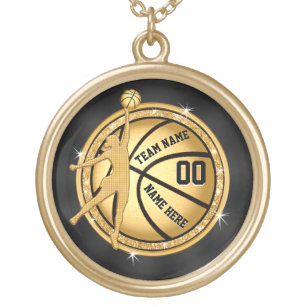 Basketball Necklaces \u0026 Lockets | Zazzle