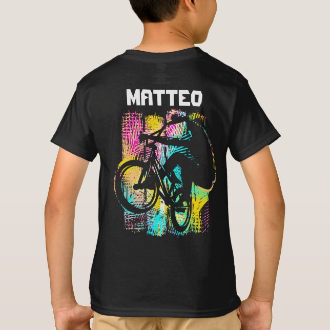 Personalised Bmx T-Shirt  - Classic Bmx Bike  (Back)