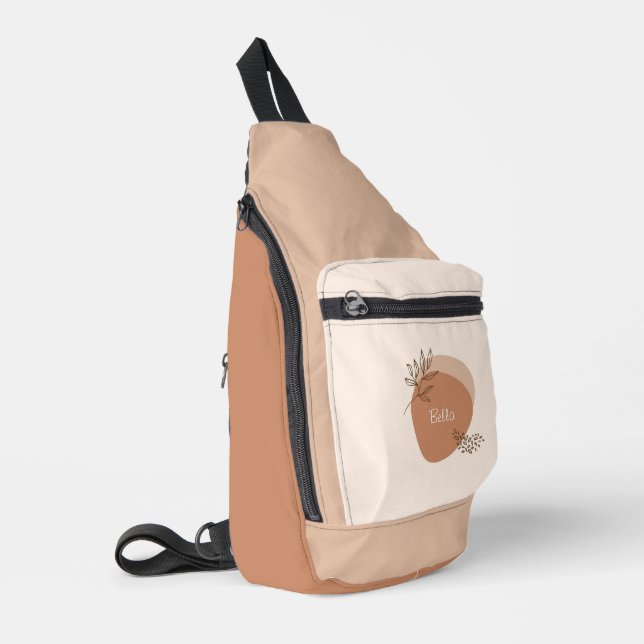 Personalised boho modern  sling bag (Left Corner)