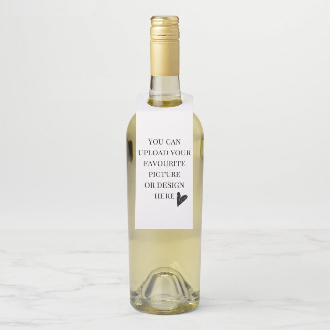 personalised bottle hanger tag (On Bottle)