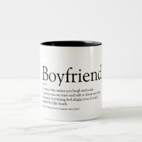 Personalised Boyfriend Definition Two-Tone Coffee Mug