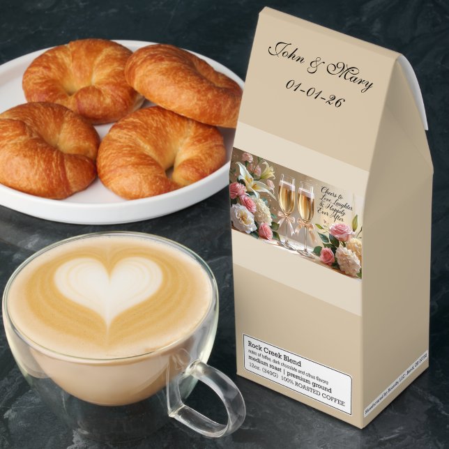 Personalised  Bridal Roasted Coffee in a Box (Breakfast)