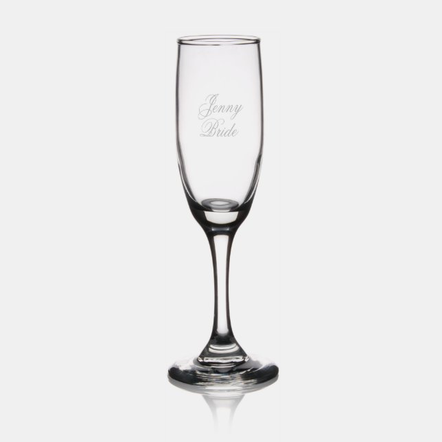 Personalised Bride Champagne Glass (Glassware)