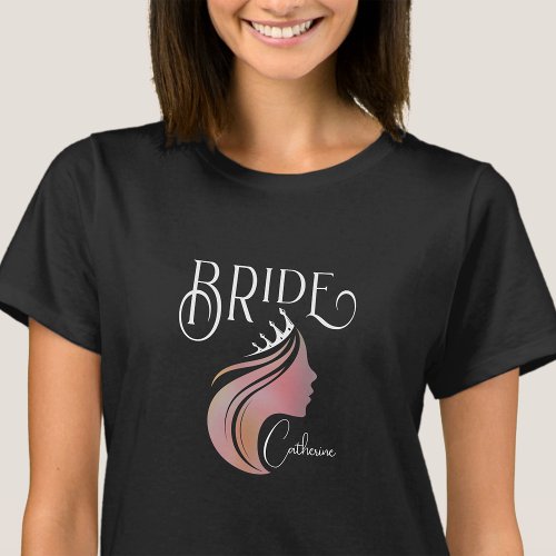Personalised Bride Team Bachelorette Hen Party T_Shirt