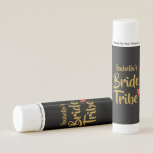 Personalised Bride Tribe Red Heart Lip Balm