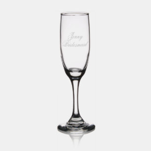 Personalised Bridesmaids Champagne Flute