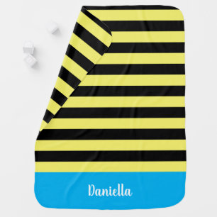 PERSONALISED BUMBLE BEE  BABY BLANKET