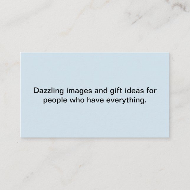 Personalised business card. business card (Back)