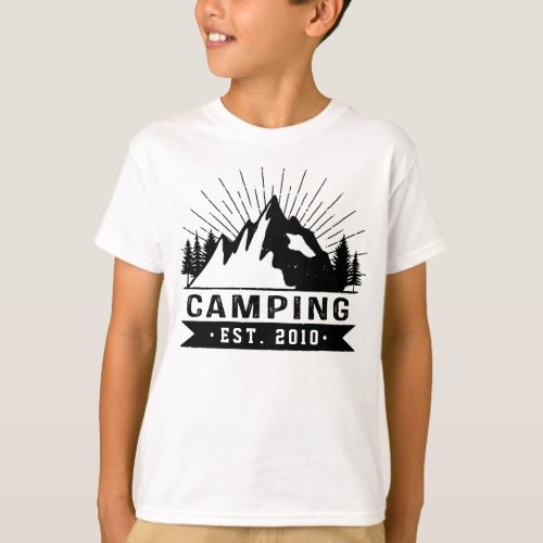 Personalised Camping T_Shirt
