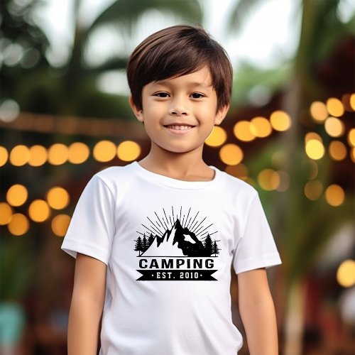 Personalised Camping T_Shirt