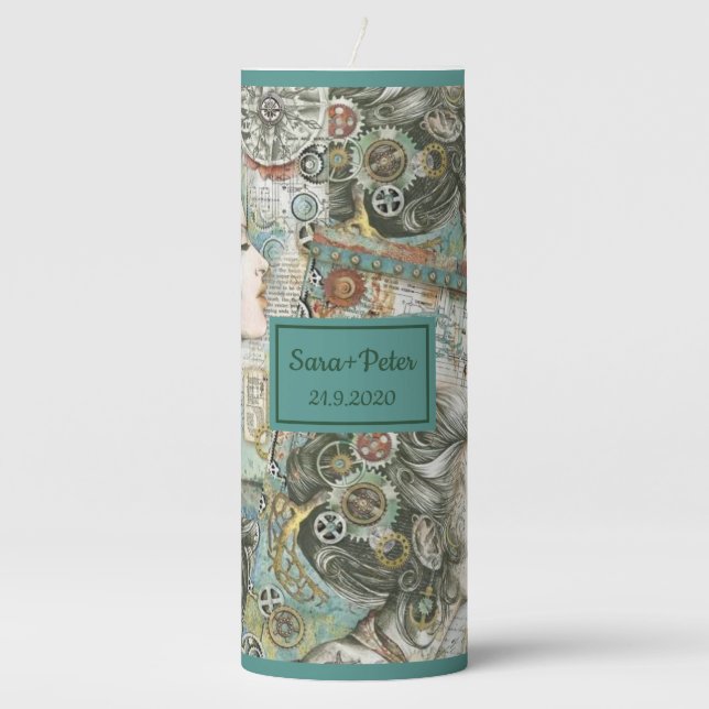 Personalised Candle - Time Standing Still (Front)