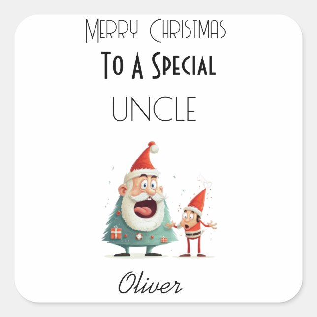 Personalised Card For Loved One Square Sticker (Front)