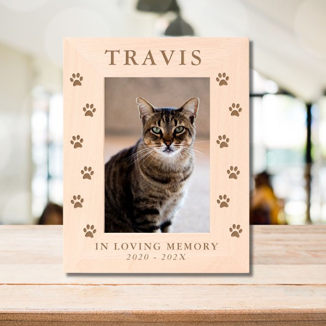 Personalised Cat Dog Pet Memorial  Engraved Frames (Creator Uploaded)