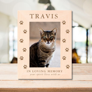 Personalised Cat Dog Pet Memorial Engraved Frames