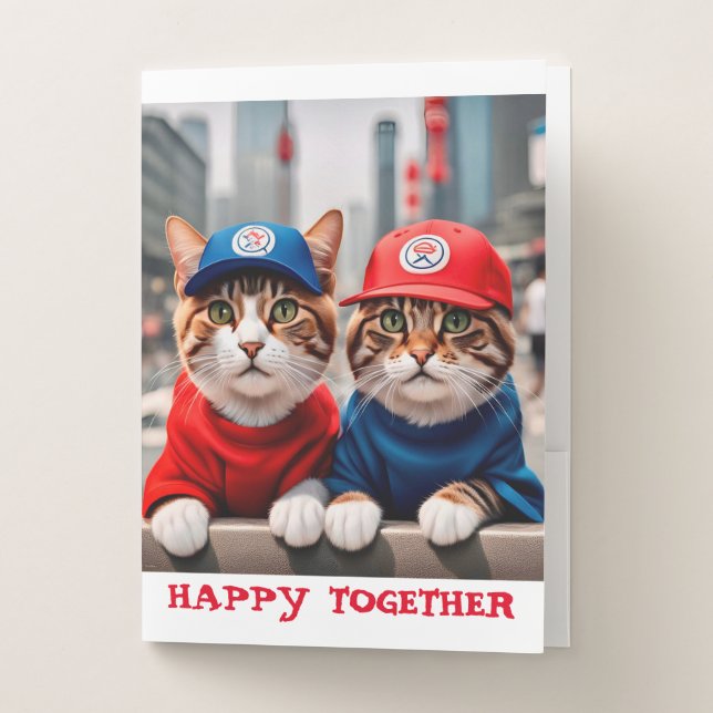 Personalised Cats Pocket Folder (Front)