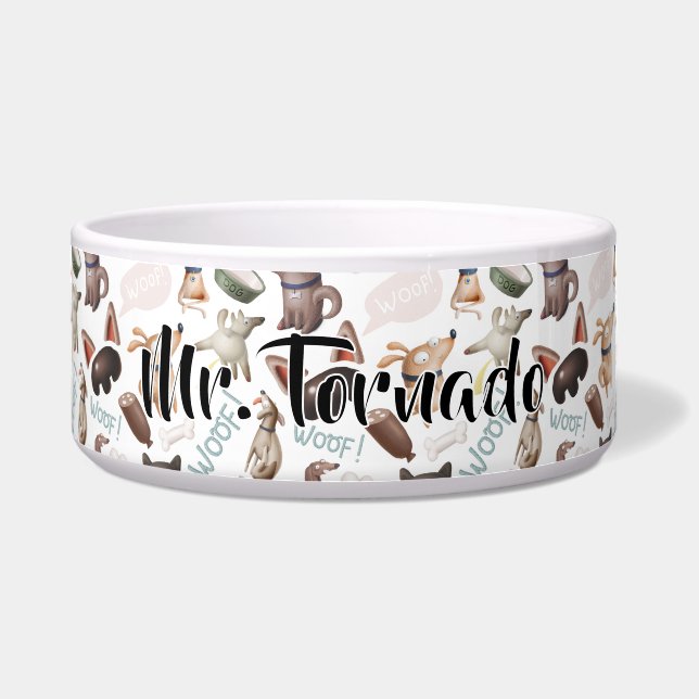 Personalised Ceramic Pet Bowl (Front)