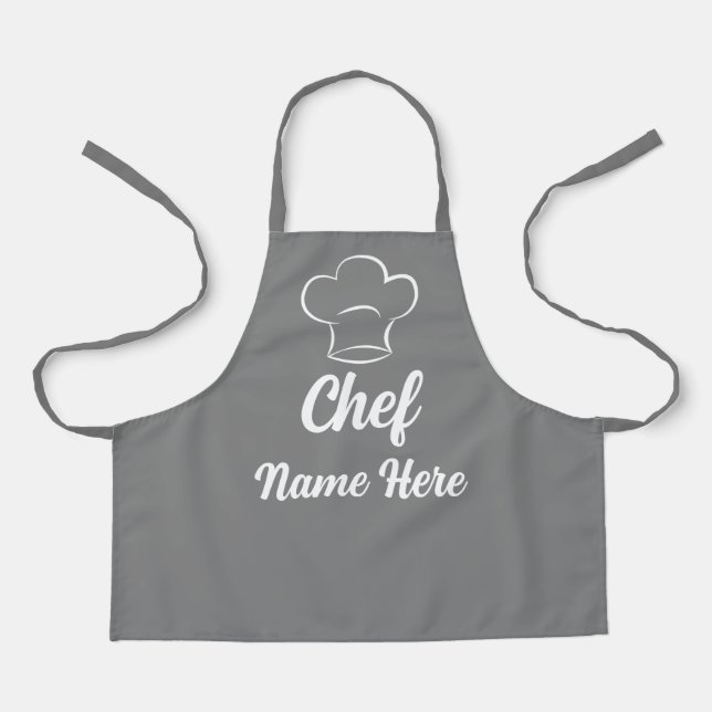 Personalised Chef Name Cooking Love Baking Custom Apron (Front)
