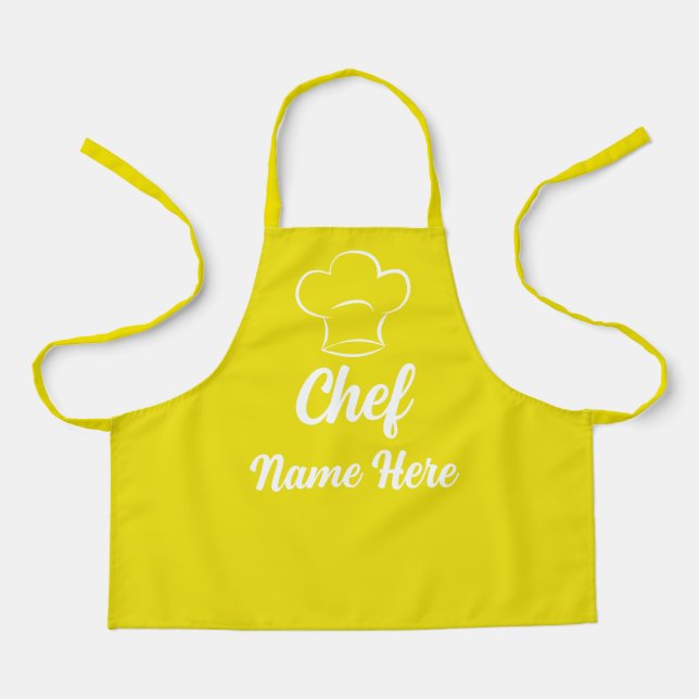 Personalised Chef Name Cooking Love Baking Custom Apron (Front)