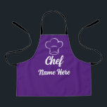 Personalised Chef Name Cooking Love Baking Custom Apron<br><div class="desc">Personalised Chef Name Cooking Love Baking Custom Apron</div>
