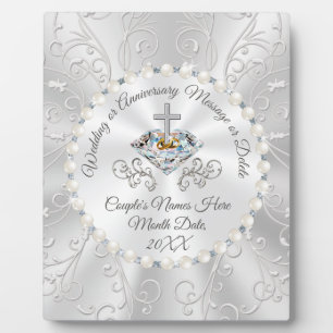 Personalised Christian Wedding Gifts, Wedding Plaque