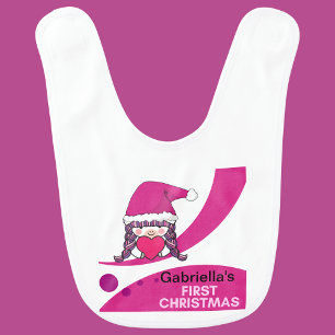 Personalised Christmas Baby "My 1st Christmas" Bab Bib